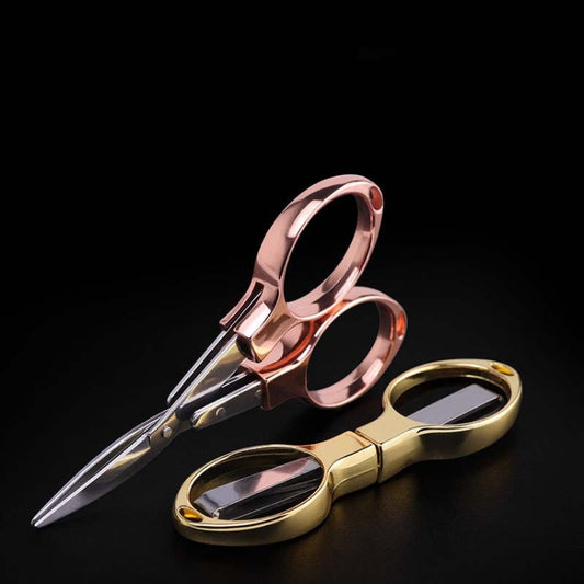 Fishing Special Scissors Foldable Stainless Steel Fishing Tackle, Style:Metal Handle, Color:Color Random Delivery by bashfashion