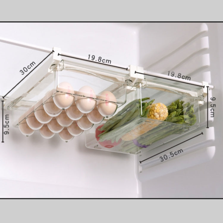 Refrigerator Storage Box Drawer Type Square Household Multifunctional Food Preservation Box, Specification: 2 Egg Box by bashfashion