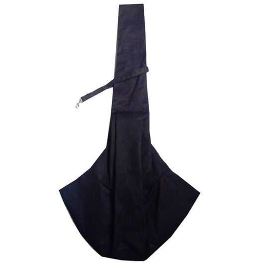 Pet Carrying Rucksack Shoulder Strap Adjustable Pet Outing Diagonal Bag(Black) by bashfashion