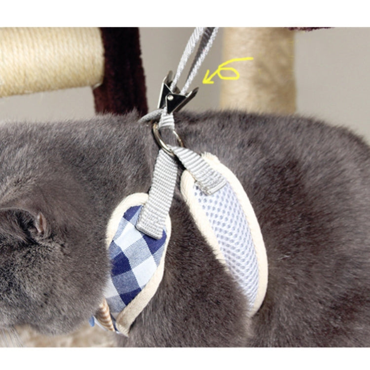 Pet Traction Rope Chest Harness Anti-break Away Vest Type Small Dog Walking Rope, Size:L(Blue) by bashfashion