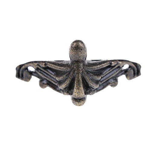 10 PCS Antique Bronze Jewelry Gift Box Wood Case Decorative Feet Leg Corner Protector by bashfashion