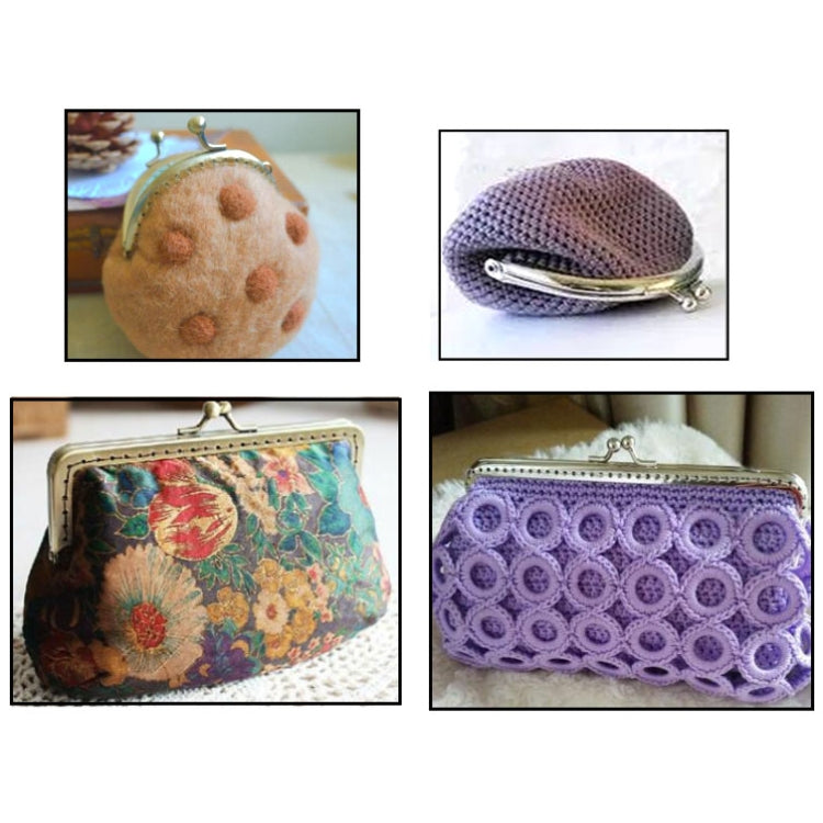 Handmade Vintage Embossed Square Semi-circular Coin Purse Handbag Handle, Specification:Round Large by bashfashion