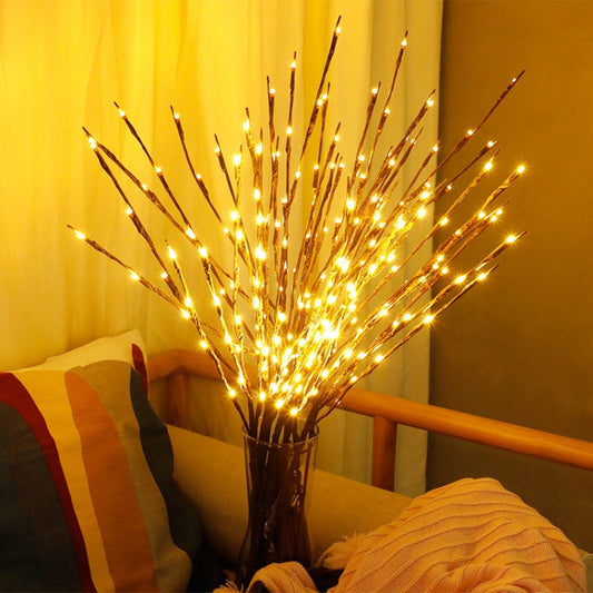 LED Willow Branch Lamp Floral Lights Holiday Home Christmas Party Garden Decoration Battery Operated Christmas Birthday Gifts(Warm White) by bashfashion