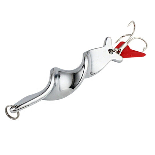 Rotating Metal Spinner Fishing Lure Hard Baits Fish Hook Tackle, Weight:28g by bashfashion