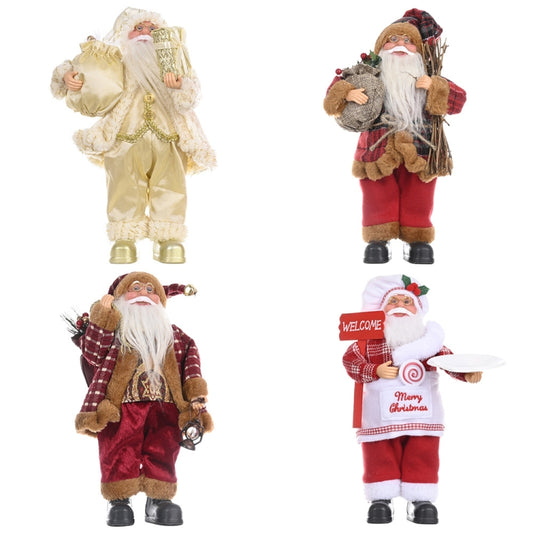 Christmas Decoration Standing Santa Claus Doll Christmas Backpack Old Man Doll Ornaments, Specification: Chef by bashfashion