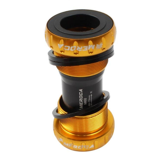 Meroca Mountain Bike Bottom Axle One Hollow Bb Bicycle Screw-In Bottom(Gold) by bashfashion