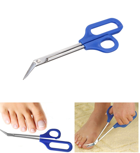 Long Reach Easy Grip Toe Nail Toenail Scissor Trimmer by bashfashion