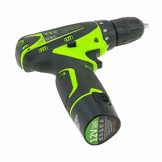 DZ033 12V Electric Screwdriver Lithium Battery Rechargeable Multi-function Cordless Electric Drill Power Tools EU Plug by bashfashion