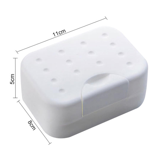 2 PCS Portable Travel Soap Box(White) by bashfashion