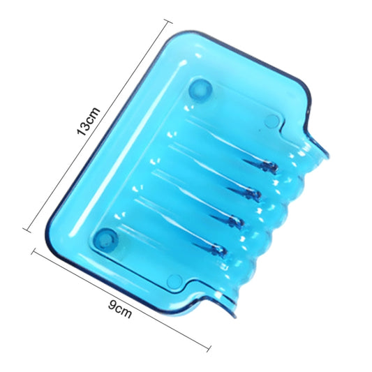 Colourful Suction Cup Drainage Soap Box(Blue) by bashfashion