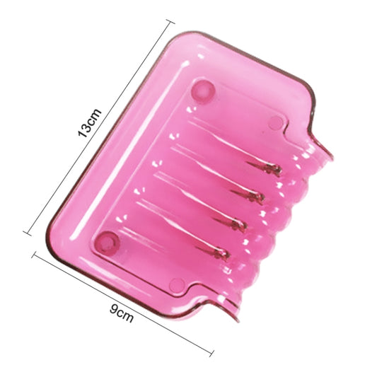 Colourful Suction Cup Drainage Soap Box(Red) by bashfashion