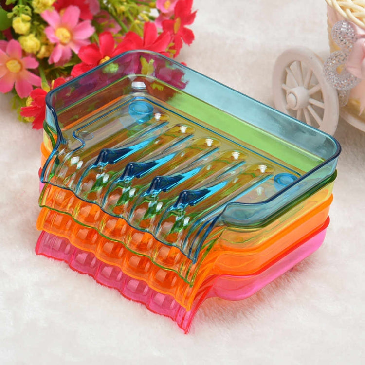 Colourful Suction Cup Drainage Soap Box(Green) by bashfashion