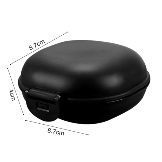 3 PCS Bathroom Dish Plate Case Home Shower Travel Hiking Holder Container Soap Box(black) by bashfashion