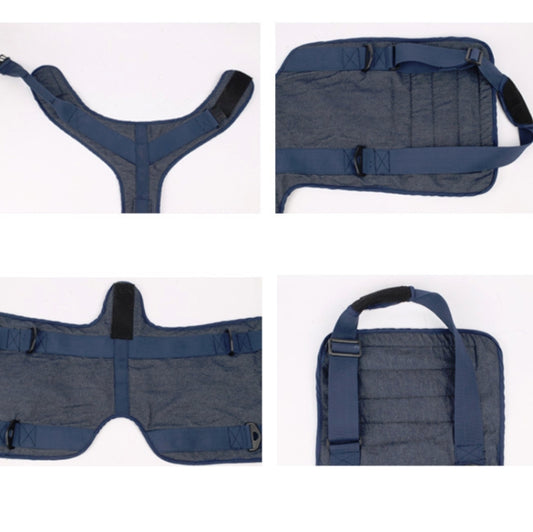 Pet Leash Senior Dogs Walking Aids Chest Harness, Size: L(Dark Blue) by bashfashion