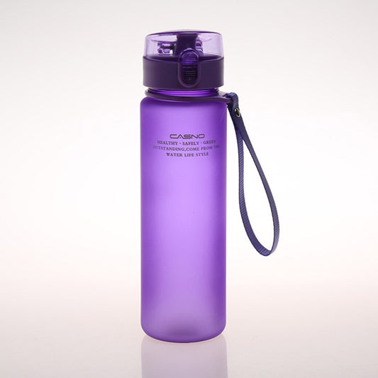 Leak-proof Sports Water Bottle Tour Hiking Portable Bottles(violet) by bashfashion