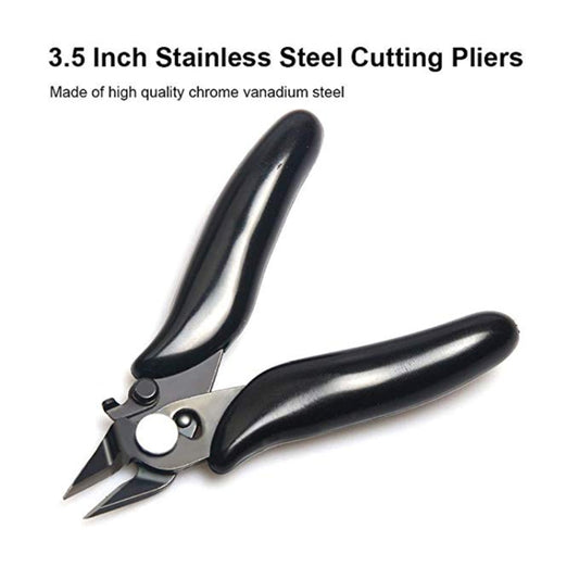 3.5 Inch Diagonal Pliers Mini Wire Cutter Small Soft Cutting Electronic Handle Pliers by bashfashion