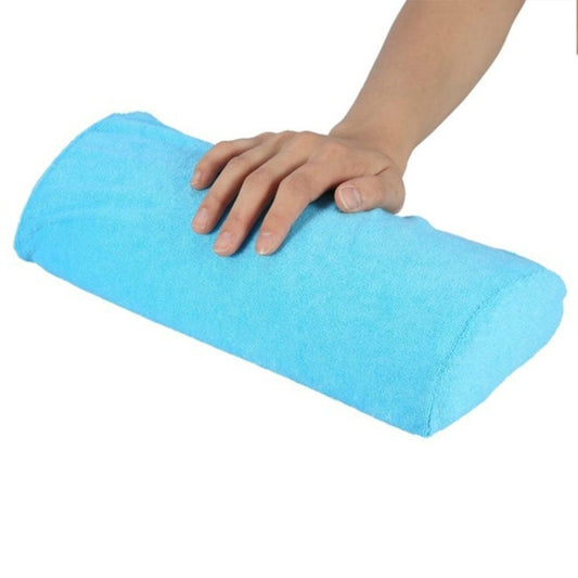 Soft Hand Rests Washable Hand Cushion Sponge Pillow Holder Arm Rests Nail Art Manicure Hand Pillow Cushion(Lake Blue) by bashfashion