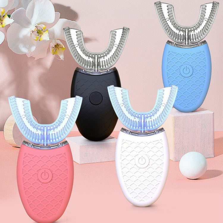 Lazy U-shaped Mouth Whitening Tooth Electric Toothbrush(Blue) by bashfashion