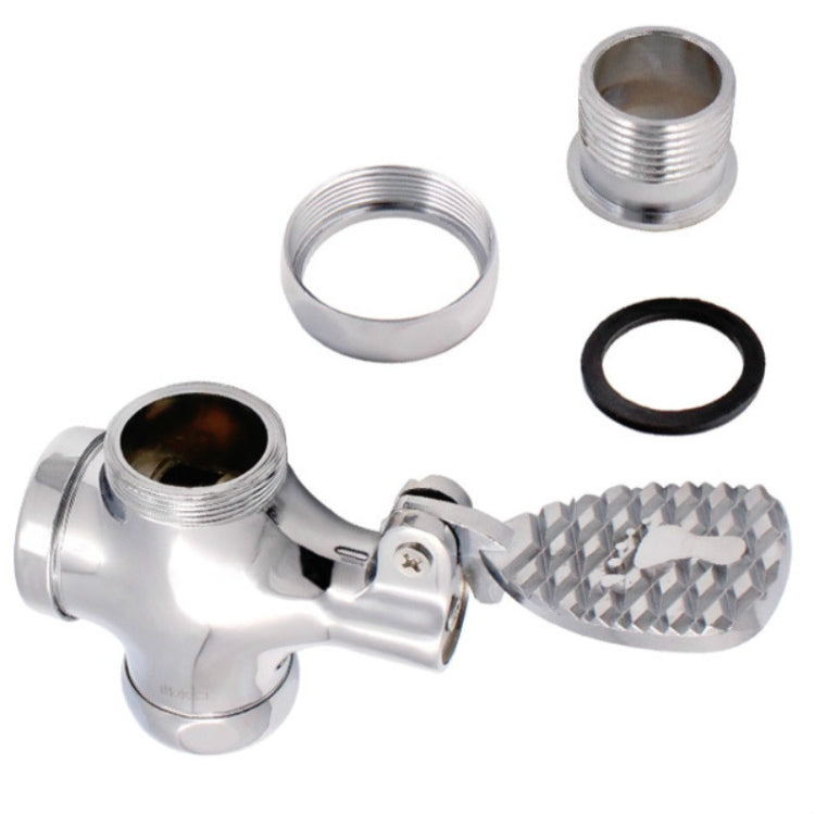 1 Inch Stool Flushing Valve Foot Pedal Urinal Delay Valve Squatting Toilet Flushing Valve, Style:Alloy Small by bashfashion