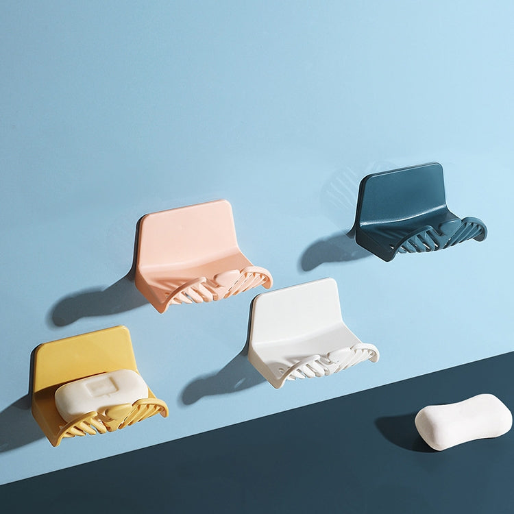 Household Wall-mounted Soap Dish Toilet Soap Simple Water Filter Rack(Blue) by bashfashion