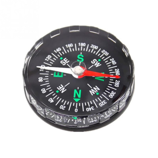 10 PCS DC45 Portable Mini Precise Compass Practical Guider for Camping Hiking North Navigation Survival Button Design Compass, Diameter: 45mm(Black) by bashfashion