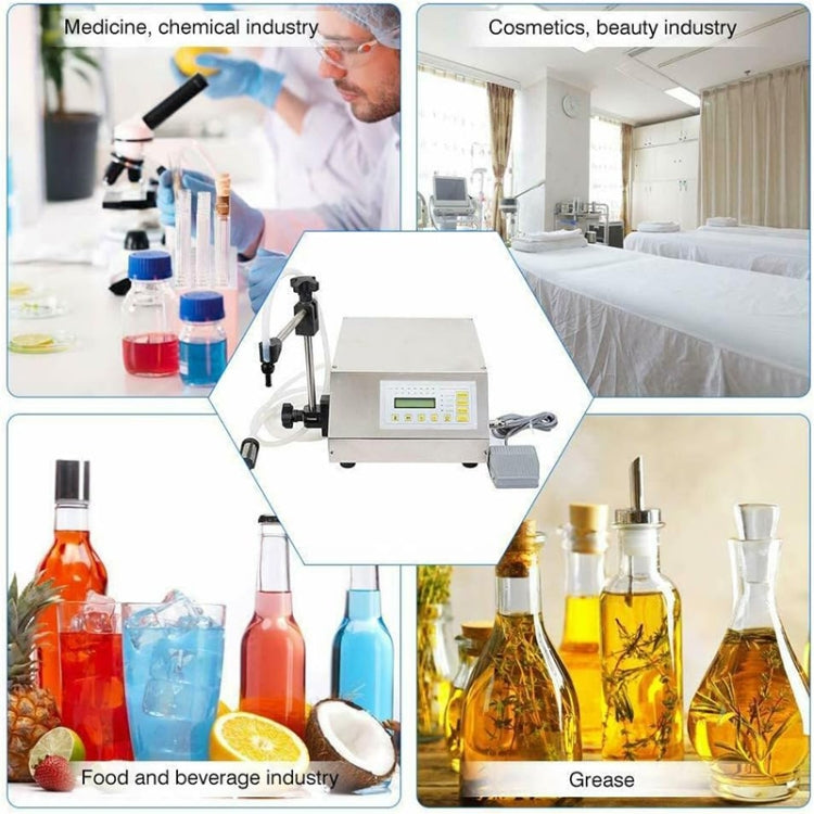 Mini Portable Electric Digital Control Pump Liquid Filling Machine LCD Display Milk Bottles Filler 220V by bashfashion
