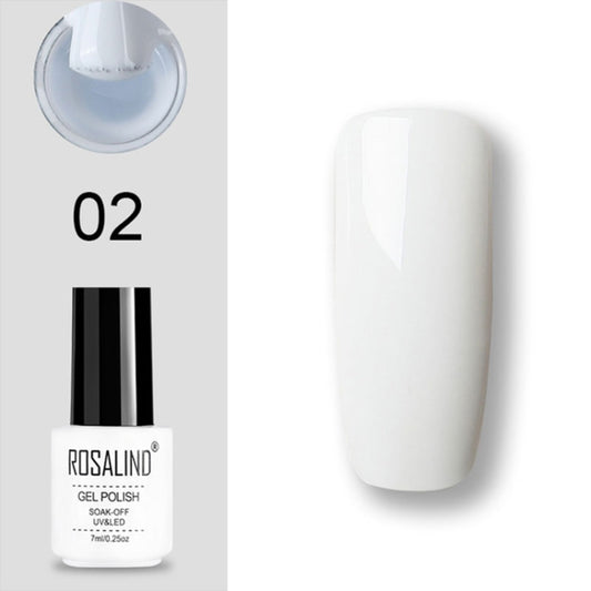 ROSALIND Gel Polish Set UV Semi Permanent Primer Top Coat Poly Gel Varnish Nail Art Manicure Gel, Capacity: 7ml by bashfashion