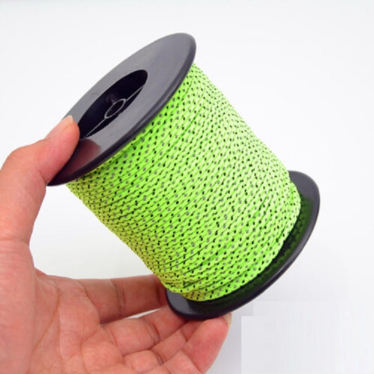 2.5mm Diameter Reflective String Windproof Tent Rope Line Camping Rope Reflective Tent Ropes, Length: 50m by bashfashion