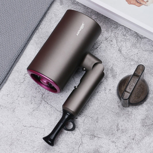 Mingge T1 T Style 1800W High-power Cold Hot Air Wind Fast Drying Folding Hair Dryer, Plug Type:UK Plug(Gray) by bashfashion