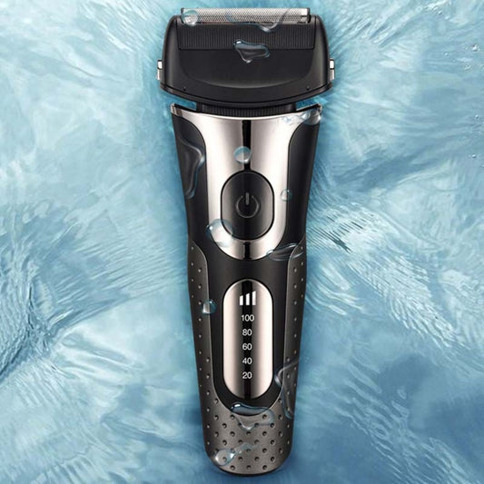 BG-7100 Electric Shaver Reciprocating Shaver LED Digital Rechargeable Shaver by bashfashion