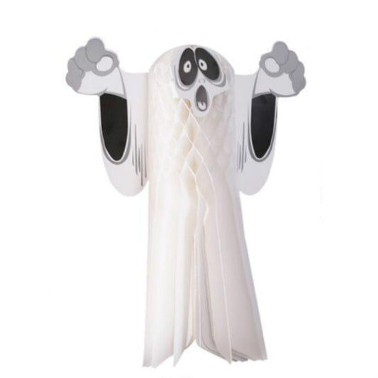 Halloween Atmosphere Decoration Ghost Pendant Outdoor Indoor Ghost Festival Dress Up Ghost Pendant, Size: Small(White) by bashfashion