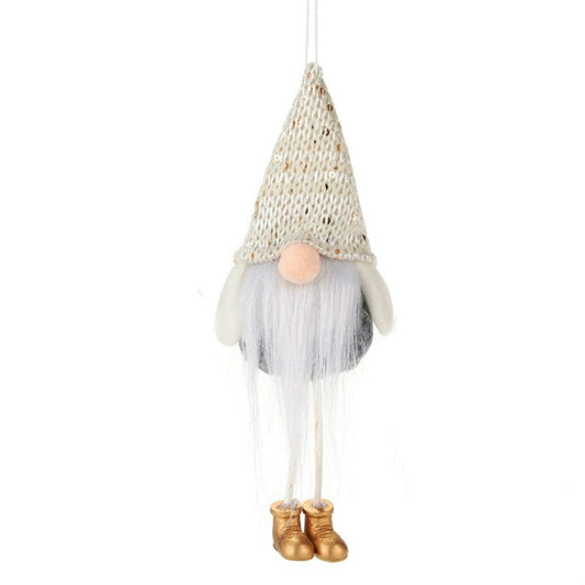 Christmas Celebration Decorations Sequins Faceless Doll Hanging Pendant(Gold) by bashfashion