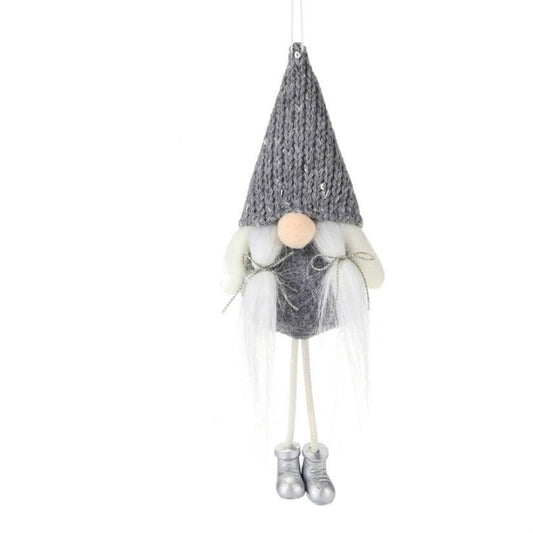 Christmas Celebration Decorations Sequins Faceless Doll Hanging Pendant(Grey) by bashfashion