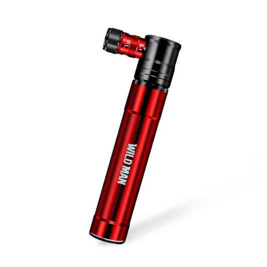WILD MAN Mountain Road Bike Portable Bicycle Pump Us And French Mouth Universal Pump Mini Basketball Football Pump(Red) by WILD MAN