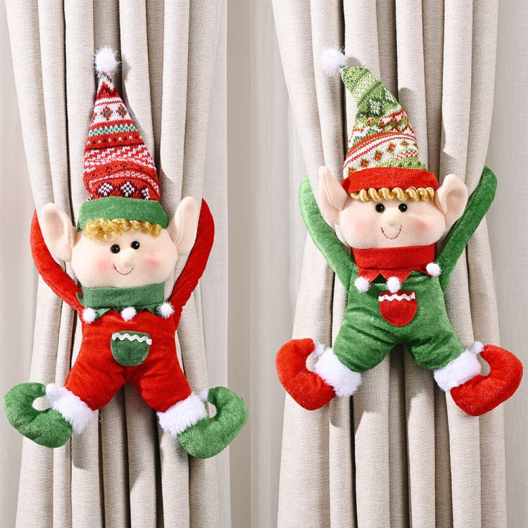 Christmas Decoration Fairy Curtain Buckle Door Hanging(Green) by bashfashion