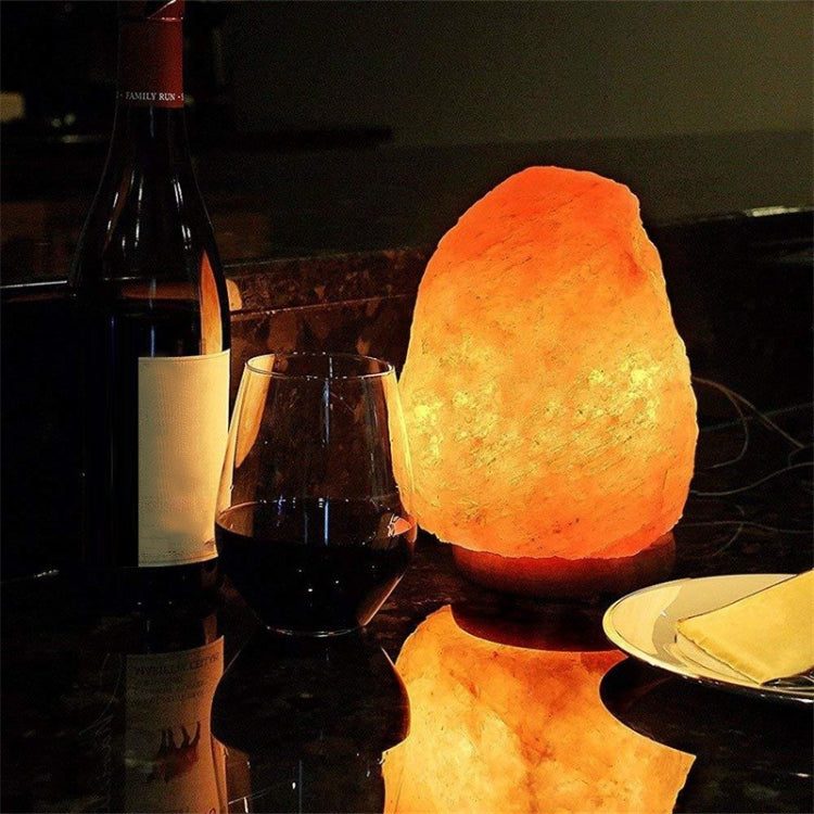 USB Power Himalayan Crystal Rock Salt Desk Lamp Night Light With Wood Base & E14 Bulb & Switch, Size:2-3kg(Colorful Light) by bashfashion