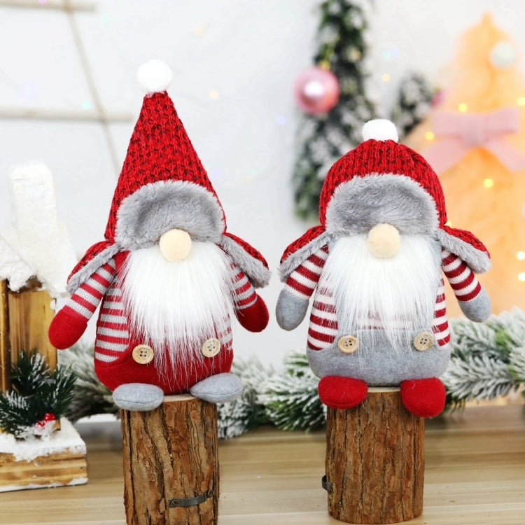 Christmas Decorations Santa Claus Ornaments Faceless Doll Window Decorations(Pointed Hat) by bashfashion