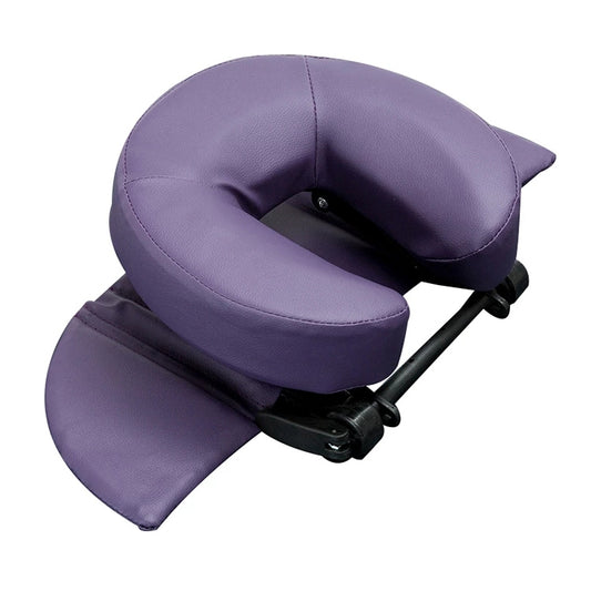 Adjustable Headrest Face Pillow Family Massage Beauty Cradle Rest Pad For Desk(Purple Color) by bashfashion