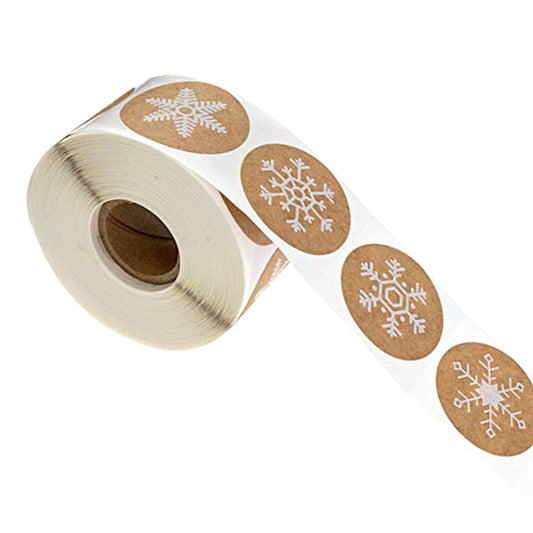 3 PCS Roll Sticker Cowhide Sticker Label Happy Christmas Decoration Label, Size: 2.5cm / 1inch by bashfashion
