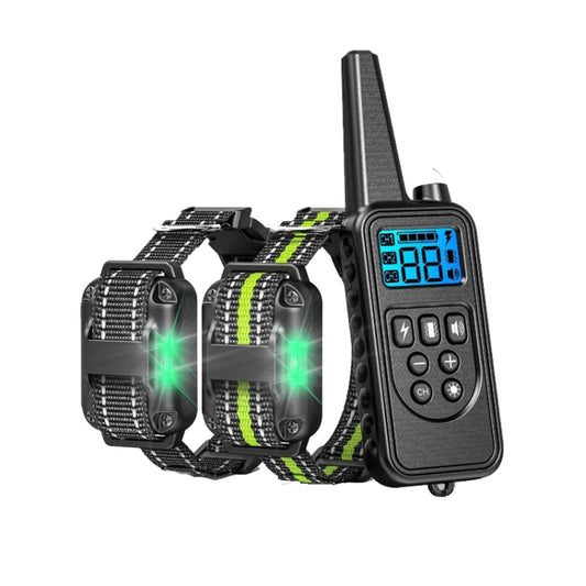 Bark Stopper Pet Supplies Collar Remote Control Collar Dog Training Device, Style:880-2 by bashfashion