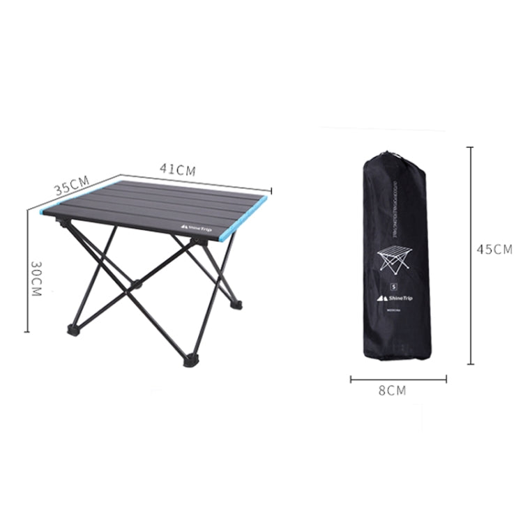 Outdoor Aluminum Alloy Folding Table Camping Picnic Portable Folding Table Barbecue Table Stall Small Dining Table, Size:Small by bashfashion