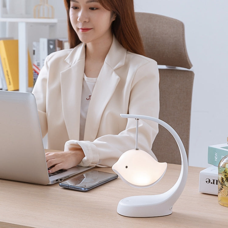 Bird Speaker Night Light Bedroom Bedside Music Desk Lamp, Style:Bluetooth by bashfashion