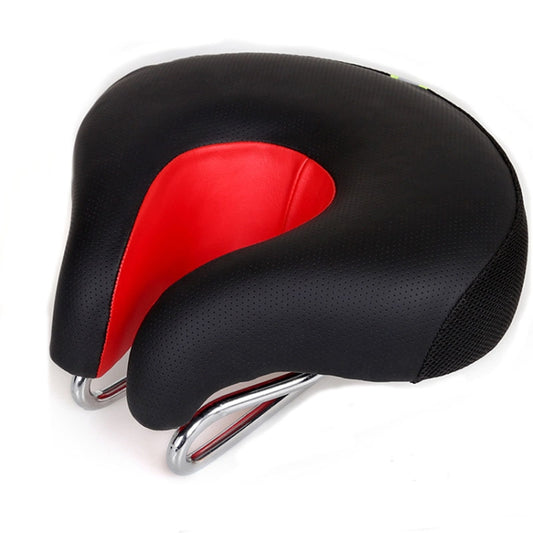Noseless Bicycle Saddle Mountain Bike Thickened Soft Cushion(Red) by bashfashion