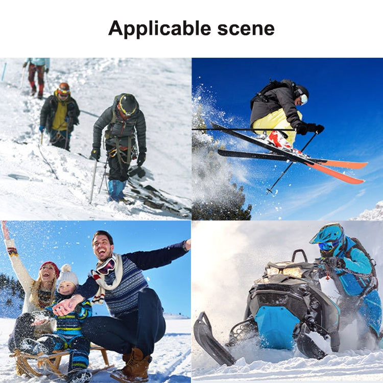 Winter Thermal Ski Gloves Outdoor Waterproof Velvet Gloves Thickening Touch Screen Motorcycle Gloves, Size: L(Black) by bashfashion