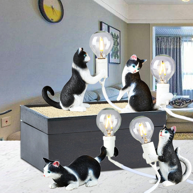 Cat Light Animal Table Lamp Mini Night Light, Power Plug:US Plug(Visit) by bashfashion