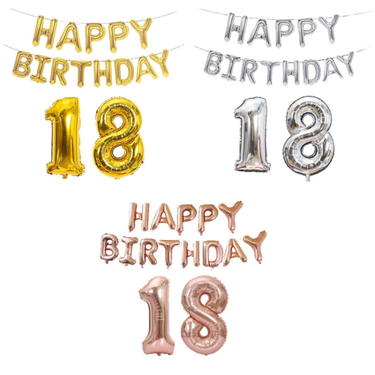 Birthday Decoration Aluminum Foil Balloon 40 Inch Big Number Aluminum Foil Balloon Decoration Set, Style:30(Rose Gold) by bashfashion