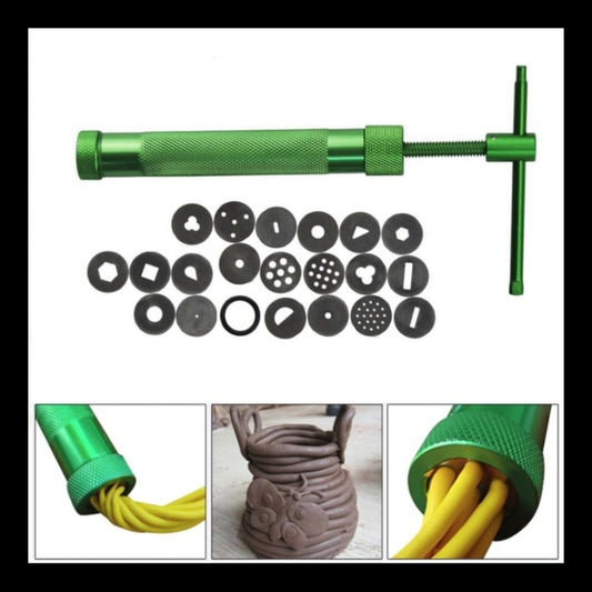 Rotary Clay Mud Gun DIY Fondant Clay Pottery Tool by bashfashion