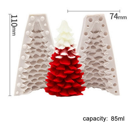 SX-SD-43 Christmas Cake Decoration Silicone Mold DIY Aroma Candle Baking Mold by bashfashion