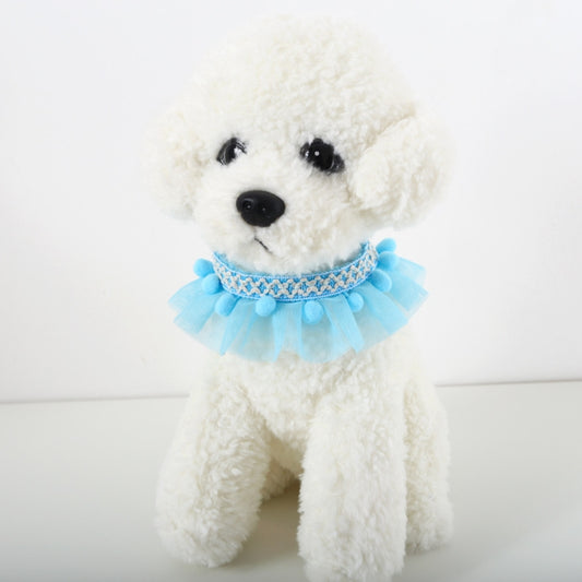 Lace Pet Adjustable Collar Cat Dog Photo Accessories, Size:S 20-25cm(Blue) by bashfashion