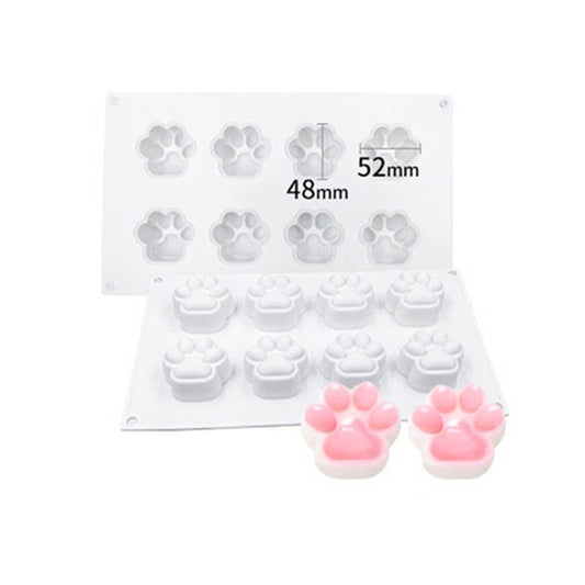 DIY Animal Claw Shape Candle Glue Cake Jelly Pudding Silicone Mold, Specification: 8 Cat Claws by bashfashion